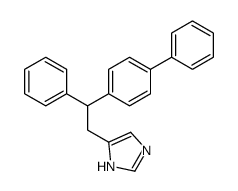 4-(2-(1,1'-Biphenyl)-4-yl-2-phenylethyl)-1H-imidazole结构式