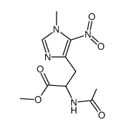 N3-Methyl-Nα-acetyl-4-nitrohistidine methyl ester结构式
