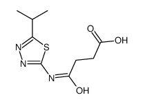 4-oxo-4-[(5-propan-2-yl-1,3,4-thiadiazol-2-yl)amino]butanoic acid结构式