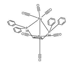 Ru2(CO)6[μ-(Z)-(C6H5)2PCHCHP(C6H5)2] Structure