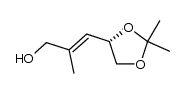 (E)(S)-4-(3-hydroxy-2-methylpropenyl)-2,2-dimethyl[1,3]dioxolane Structure