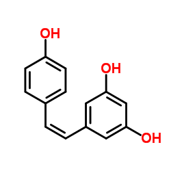 5-[(Z)-2-(4-Hydroxyphenyl)vinyl]-1,3-benzenediol结构式