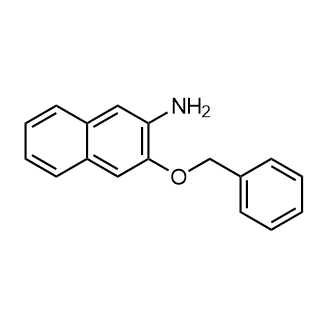 3-(Phenylmethoxy)-2-naphthalenamine structure