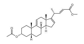 (R,E)-methyl 4-((3R,5R,8S,10S,13S,14S)-3-acetoxy-10,13-dimethyl-2,3,4,5,6,7,8,10,12,13,14,15-dodecahydro-1H-cyclopenta[a]phenanthren-17-yl)pent-2-enoate Structure