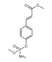 (E)-3-[4-(aminomethoxyphosphoryloxy)phenyl]acrylic acid methyl ester结构式