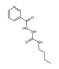 4-butyl-1-nicotinoyl-thiosemicarbazide结构式