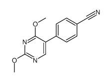 4-(2,4-dimethoxypyrimidin-5-yl)benzonitrile结构式
