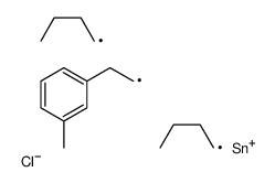 dibutyl-chloro-[2-(3-methylphenyl)ethyl]stannane结构式