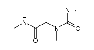 N-methyl-2-(1-methylureido)acetamide Structure