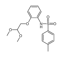 N-[2-(2,2-dimethoxyethoxy)phenyl]-4-methylbenzenesulfonamide结构式