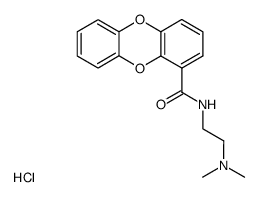 Dibenzo[1,4]dioxine-1-carboxylic acid (2-dimethylamino-ethyl)-amide; hydrochloride结构式