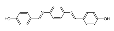 N,N'-bis-(4-hydroxybenzylidene)benzene-1,4-diamine结构式