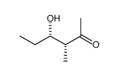 2-Hexanone, 4-hydroxy-3-methyl-, (3R,4S)- (9CI) structure