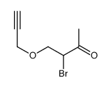 3-bromo-4-prop-2-ynoxybutan-2-one Structure