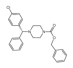 (R)-benzyl 4-((4-chlorophenyl)(phenyl)methyl)piperazine-1-carboxylate Structure