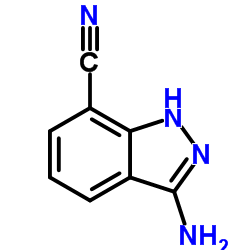 3-氨基-7-氰基-1H-吲唑结构式
