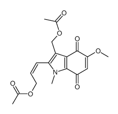 [(E)-3-[3-(acetyloxymethyl)-5-methoxy-1-methyl-4,7-dioxo-indol-2-yl]prop-2-enyl] acetate picture