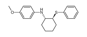 trans-1-(phenylthio)-2-(4-methoxyphenylamino)cyclohexane Structure