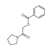 2-oxo-2-(pyrrolidin-1-yl)ethyl benzoate结构式