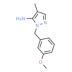 1-(3-Methoxybenzyl)-4-methyl-1H-pyrazol-5-amine structure