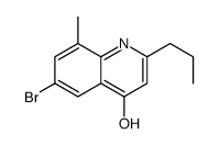 6-Bromo-4-hydroxy-8-methyl-2-propylquinoline Structure