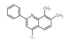 4-Chloro-7,8-dimethyl-2-phenylquinoline结构式