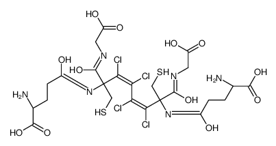 1,4-(bis-glutathion-S-yl)-1,2,3,4-tetrachloro-1,3-butadiene结构式