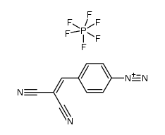 p-(dicyanovinyl)benzenediazonium hexafluorophosphate结构式