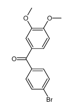 4-溴-3’,4’-二甲氧基二苯甲酮结构式
