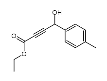 4-hydroxy-4-p-tolyl-but-2-ynoic acid ethyl ester结构式