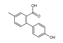 2-(4-hydroxyphenyl)-5-methylbenzoic acid结构式