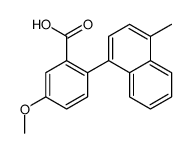 5-methoxy-2-(4-methylnaphthalen-1-yl)benzoic acid结构式