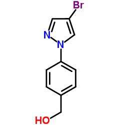 [4-(4-Bromo-1H-pyrazol-1-yl)phenyl]methanol Structure