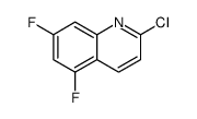 2-chloro-5,7-difluoroquinoline结构式