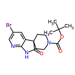 2-Methyl-2-propanyl 5'-bromo-2'-oxo-1',2'-dihydro-1H-spiro[piperidine-4,3'-pyrrolo[2,3-b]pyridine]-1-carboxylate picture