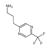 3-[5-(trifluoromethyl)pyrazin-2-yl]propan-1-amine Structure