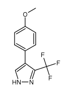 4-(4-methoxyphenyl)-3-(trifluoromethyl)-1H-pyrazole Structure