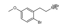 2-(2-bromo-5-methoxyphenyl)ethylamine hydrobromide Structure