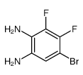 5-bromo-3,4-difluorobenzene-1,2-diamine Structure
