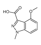 4-methoxy-1-methyl-indazole-3-carboxylic acid结构式