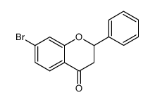 7-bromo-2-phenyl-chroman-4-one Structure