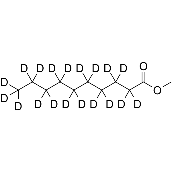 Methyl decanoate-d19结构式