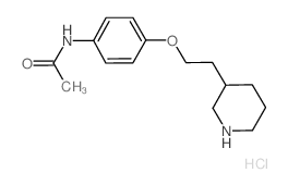 N-{4-[2-(3-Piperidinyl)ethoxy]phenyl}acetamide hydrochloride Structure