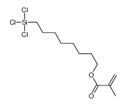 8-trichlorosilyloctyl 2-methylprop-2-enoate Structure