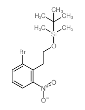 (2-BROMO-6-NITROPHENETHOXY)(TERT-BUTYL)DIMETHYLSILANE结构式