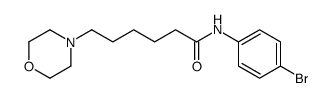 N-(4-bromophenyl)-6-morpholin-4-ylhexanamide结构式