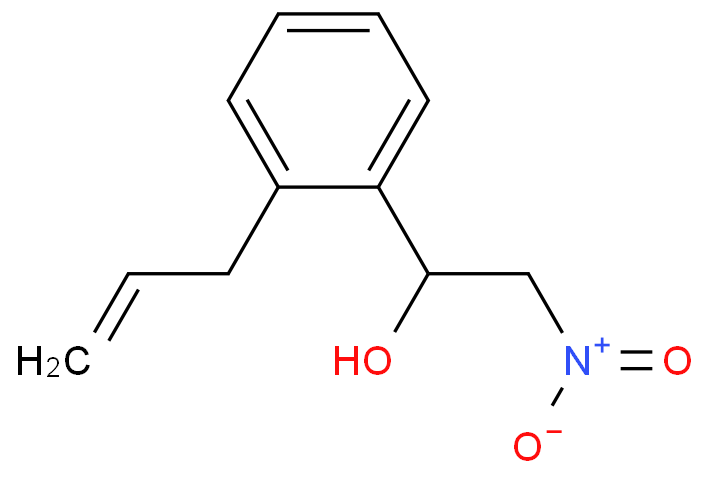 Benzenemethanol, α-(nitromethyl)-2-(2-propen-1-yl)- Structure