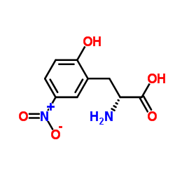 D-2-Hydroxy-5-nitro-Phenylalanine结构式