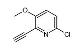 6-chloro-2-ethynyl-3-methoxypyridine Structure