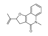 5-methyl-2-prop-1-en-2-yl-2,3-dihydrofuro[3,2-c]quinolin-4-one Structure